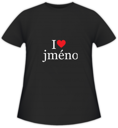 Tričko dětská, I love jméno