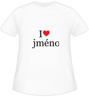 Tričko dětská I love jméno
