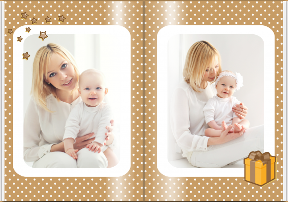 Čokoládové album děťátka fotokniha, 20x30 cm