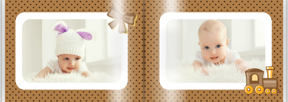 Čokoládové album děťátka fotokniha, 30x20 cm