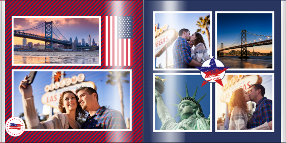 Dovolená v USA fotokniha, 20x20 cm