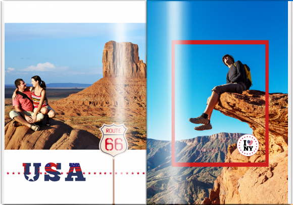 Dovolená v USA fotokniha, 20x30 cm