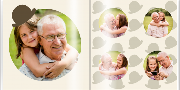 Dárek pro dědečka fotokniha, 20x20 cm