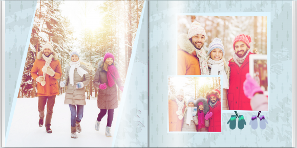 Vzpomínky na celý rok fotokniha, 30x30 cm