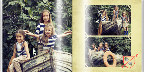 Vintage fotokniha, 20x20 cm