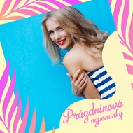 Magnet Prázdniny, 3,5x3,5 cm