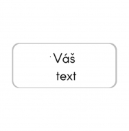 Přívěsek Váš text, 7x5 cm