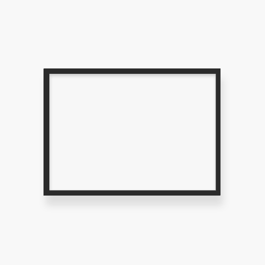 Plakat z ramką, Prázdná šablona - černý rámeček, 60x40 cm
