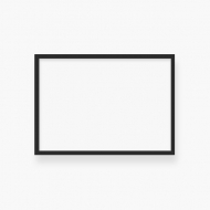 Plakat z ramką, Prázdná šablona - černý rámeček, 60x40 cm