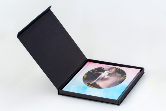 Krabice na fotoknihu, 20x20 matná černá, 20x20 cm