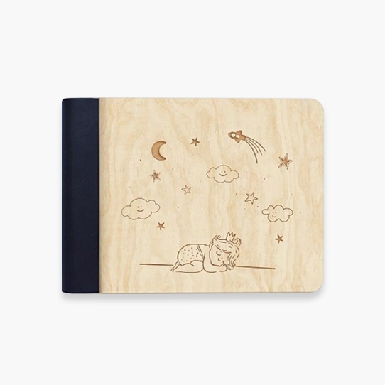 Dřevěné album Ospalec, 18x14 cm