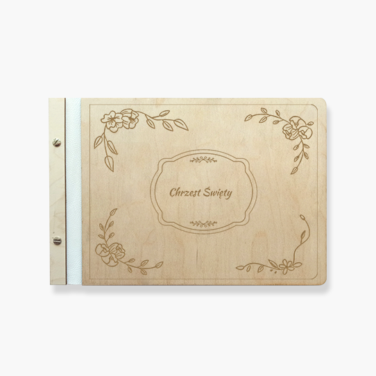 Dřevěné album Svatý křest, 34x23 cm