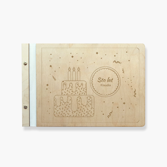 Dřevěné album Přečin, 34x23 cm