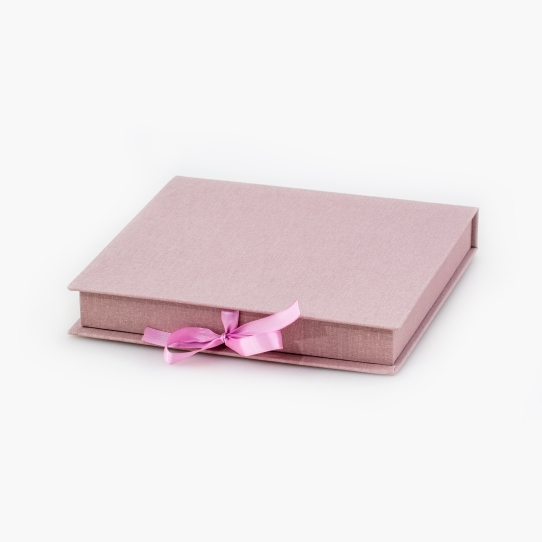 Krabice na fotoknihu, 20x20 špinavě růžová, 20x20 cm