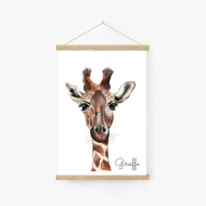 Obraz na provázku, Giraffe, 20x30 cm