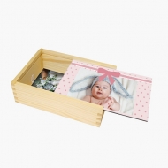 Dřevěná krabička, Naše miminko, 12x17 cm