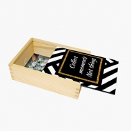 Dřevěná krabička, Collect moment's , 12x17 cm