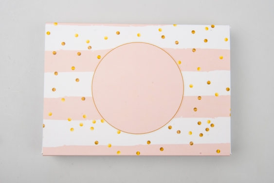 Krabice na obálky, Zlaté tečky, 17x12 cm