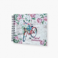 Album do scrapbookingu Bicycle, 25x19 cm