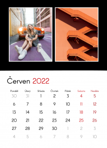 Nástěnný kalendář, Váš kontrastní projekt, 20x30 A4 cm