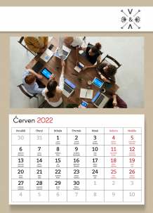 Nástěnný kalendář, Firemní kalendář, 30x40 A3 cm