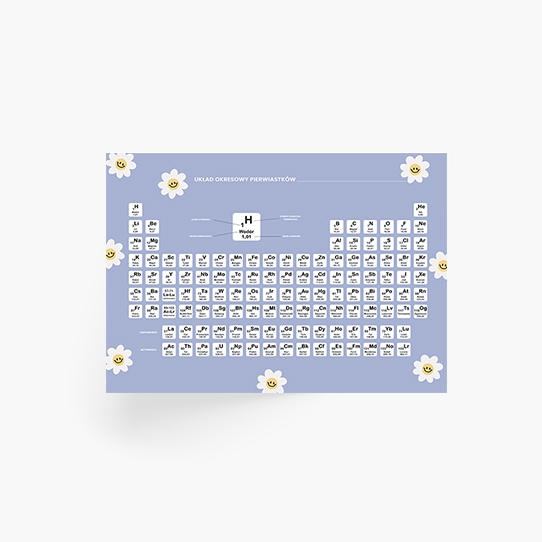 Plakát, Periodická tabulka prvků - Sedmikrásky, 30x21