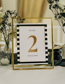 Cz_numer stołu weselnego, Elegantní kolekce - verze 1