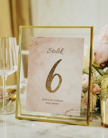 Cz_numer stołu weselnego, Kolekce Glamour - verze 1
