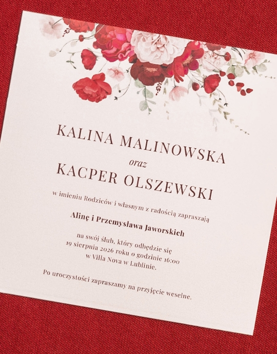 Pozvání, Květinová kolekce