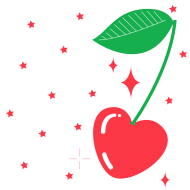 Polštářek, bavlna, I love you cherry much - Verze 3, 38x38 cm