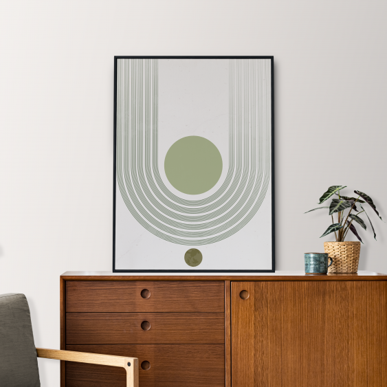 Plakát, Jednoduchá kolekce - zelená, 50x70