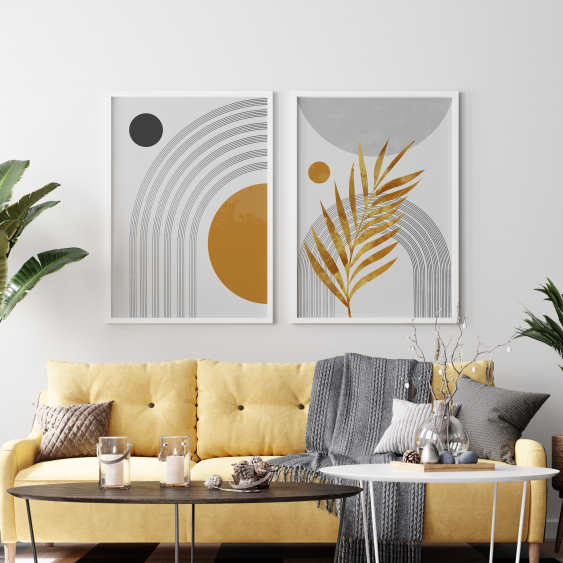 Plakát, Jednoduchá kolekce - hořčice, 50x70