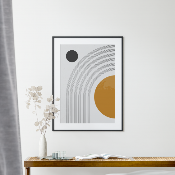 Plakát, Jednoduchá kolekce - hořčice, 50x70