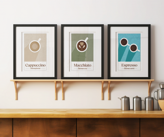 Plakát, Káva - Cappuccino, 21x30