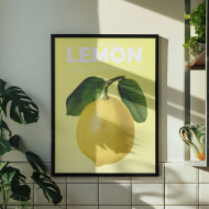 Plakát, Fruits - Lemon, 20x30 cm