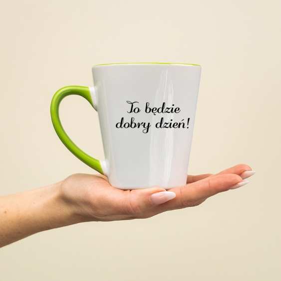 Hrnek latte, Váš text