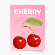 Plakát, Fruits - Cherry, 20x30 cm