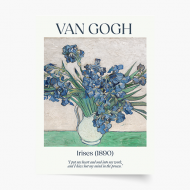 Plakát, Van Gogh - Irises, 20x30 cm
