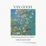 Plakát, Van Gogh - Almond Tree, 20x30 cm