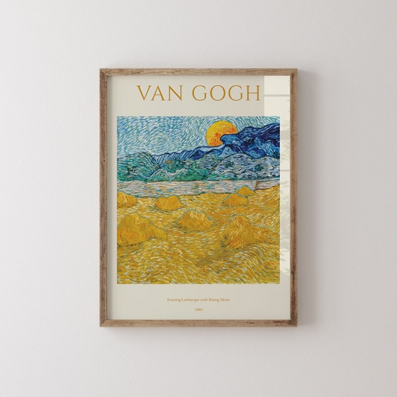 Plakát, Van Gogh - Večerní krajina, 21x30