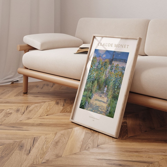 Plakát, Monet - Monetova zahrada ve Vétheuil, 30x40