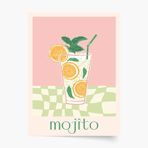 Plakát, Mojito, 21x30