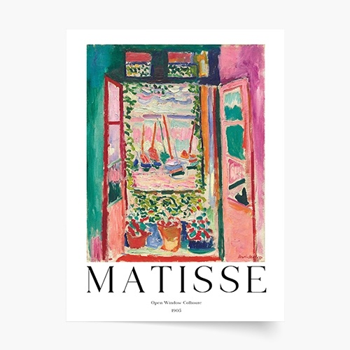 Plakát, Matisse - Otevřené okno, 30x40