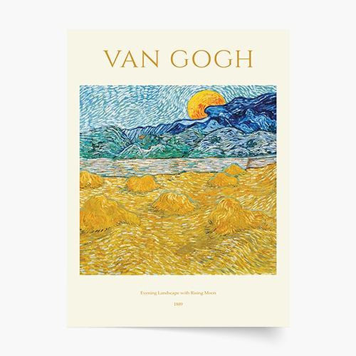 Plakát, Van Gogh - Večerní krajina, 21x30