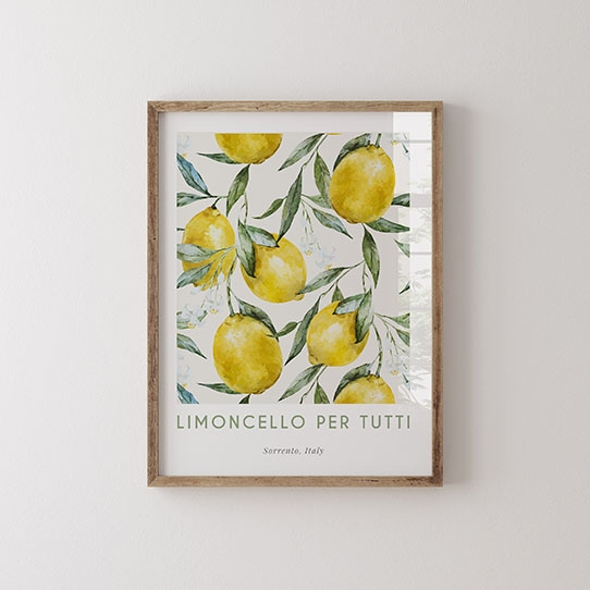 Plakát, Limoncello Itálie, 21x30