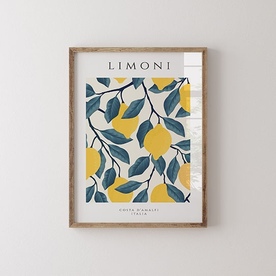 Plakát, Citrony Itálie, 21x30