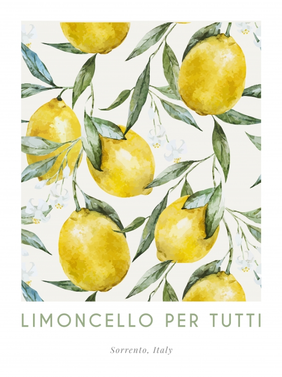 Plakát, Limoncello Itálie, 21x30