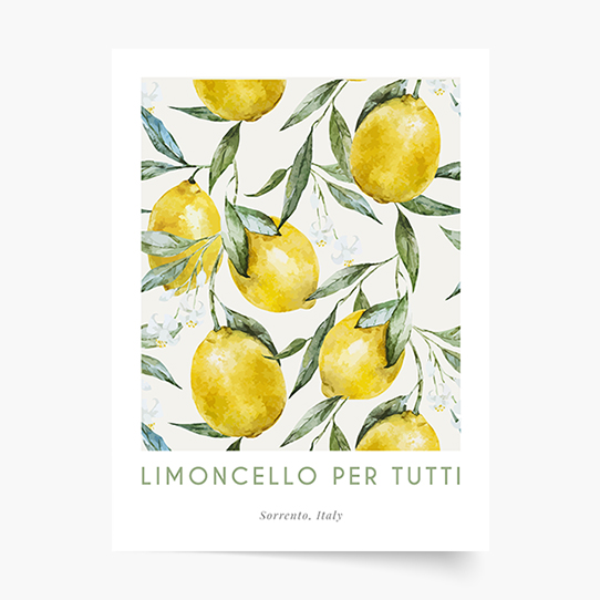 Plakát, Limoncello Itálie, 50x70