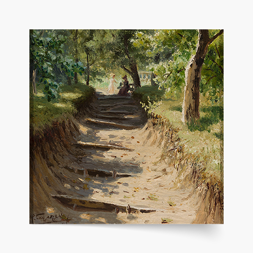 Plakát, Nikolaj A. Sergej „Ulička v zahradě“, 40x40