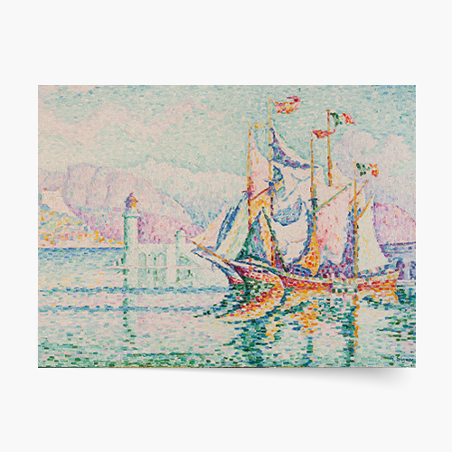 Plakát, P. Signac „Antibes – Ráno“, 30x21
